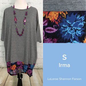 NWT Lularoe Irma Short Sleeve Top Blouse Shirt